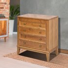 Cômoda 4 Gavetas Amêndoa