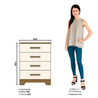 Cômoda 4 Gavetas Aria Casa 812