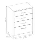 Cômoda 4 Gavetas Astra Branco