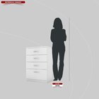 Cômoda 4 Gavetas Astral  Pintura Uv  Branco