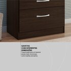 Cômoda 4 Gavetas Astral Ébano Touch