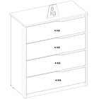 Cômoda 4 Gavetas Atria Amendôla Grafito Demartez