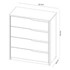 Cômoda 4 Gavetas Atria Avena Demartez