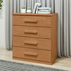 Cômoda 4 Gavetas Baião  Amêndoa Clean