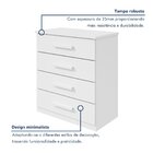 Cômoda 4 Gavetas Baião  Branco