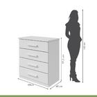 Cômoda 4 Gavetas Baião Plus Branco