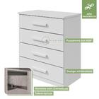 Cômoda 4 Gavetas Baião Plus Branco