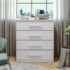 Cômoda 4 Gavetas Baião Plus Branco