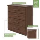 Cômoda 4 Gavetas Baião Plus Imbuia