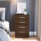 Cômoda 4 Gavetas Basic  Cacau Brilho
