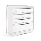 Cômoda 4 Gavetas Branco M260 - Kappesberg