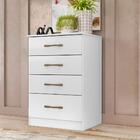 Cômoda 4 Gavetas Branco Ms913 Moval