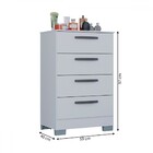 Cômoda 4 Gavetas Branco - Poquema