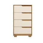 Cômoda 4 Gavetas Cinamomo / Off White