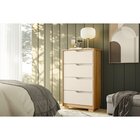 Cômoda 4 Gavetas Cinamomo / Off White