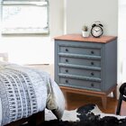 Cômoda 4 Gavetas Cinza