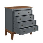 Cômoda 4 Gavetas Cinza