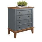 Cômoda 4 Gavetas Cinza