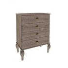 Cômoda 4 Gavetas Clássica  Rústico