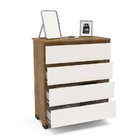 Cômoda 4 Gavetas Coimbra Freijó/off White