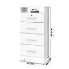 Cômoda 4 Gavetas Colmeia E Chave Branco Ártico New Primordial