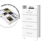 Cômoda 4 Gavetas Colmeia E Chave Branco Ártico New Primordial