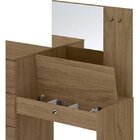 Cômoda 4 Gavetas Com Baú E Espelho Gênova Moval Naturale