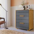 Comoda 4 Gavetas Corrediças Telescopicas 9970 Moval