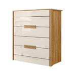 Cômoda 4 Gavetas Dhara Freijó Off White 997032 Moval