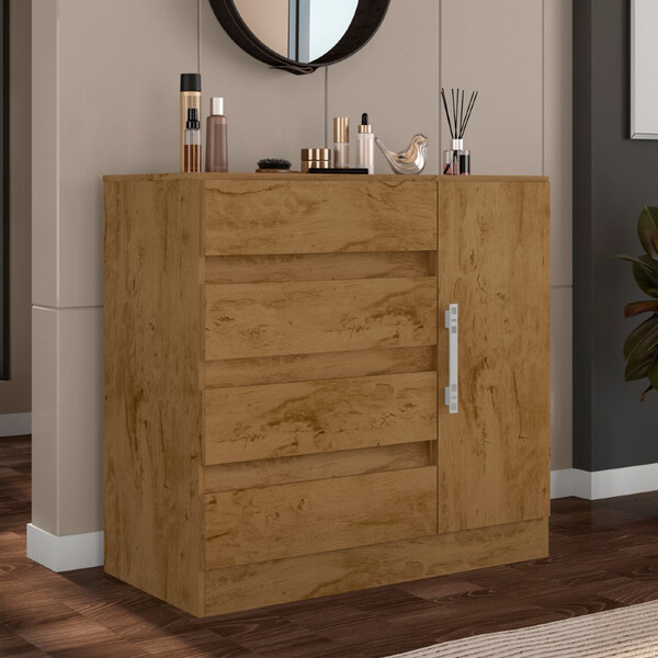 Cômoda 4 Gavetas E 1 Porta Exellence Araplac