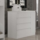 Cômoda 4 Gavetas E 1 Porta Valverde Móveis Neve