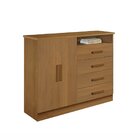 Cômoda 4 Gavetas E Chave Zeus Cinamomo