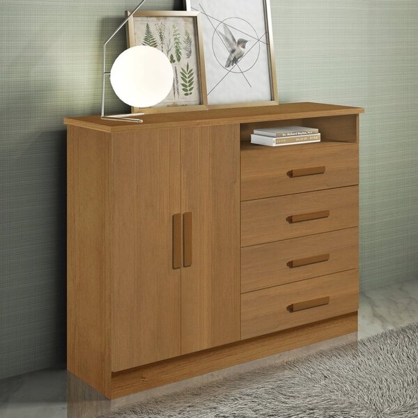 Cômoda 4 Gavetas E Chave Zeus Cinamomo