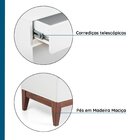 Cômoda 4 Gavetas Em Madeira E Mdf Fresh Yescasa Branco Gelo/i