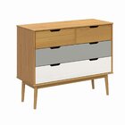 Cômoda 4 Gavetas Em Madeira Maciça Linha Nórdica Yescasa  Rob