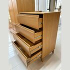 Cômoda 4 Gavetas Em Mdf E Madeira Maciça Linha Prata  Freijó