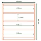 Cômoda 4 Gavetas Em Mdp 89x92cm Carla Castanho/castanho