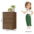 Cômoda 4 Gavetas Em Mdp Moval Móveis