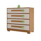 Cômoda 4 Gavetas Espaçosas Mdf Perola Miray Shop Jm