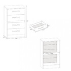 Cômoda 4 Gavetas Flex Cairo Atualle