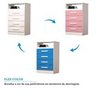 Cômoda 4 Gavetas Flex Color 100% Mdf 57cm Jéssica Espresso Mó