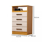 Cômoda 4 Gavetas Flex Jessica Acp