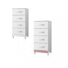 Cômoda 4 Gavetas Flex Mobi Albatroz