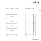 Cômoda 4 Gavetas Flex Mobi Albatroz