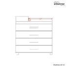 Cômoda 4 Gavetas Flex Munique Albatroz