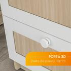 Cômoda 4 Gavetas Frente 3d Comic Mdp Politorno Branco/branco