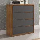 Cômoda 4 Gavetas Gênova Grafito