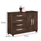 Cômoda 4 Gavetas Imop Com Sapateira Dubai