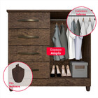 Cômoda 4 Gavetas Imop Com Sapateira Dubai