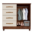 Cômoda 4 Gavetas Imop Com Sapateira Dubai